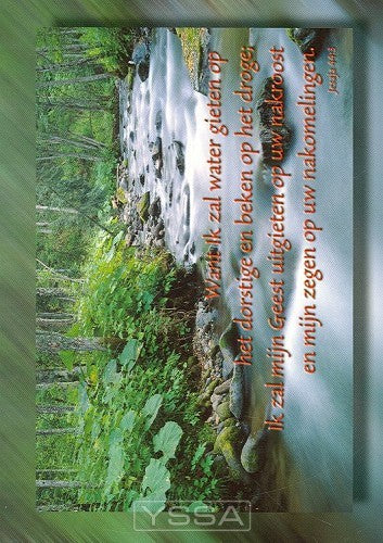 Ansichtkaart jesaja 44:3