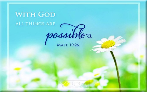 With God all things are possible