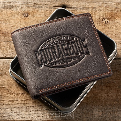 Strong and courageous - Embossed