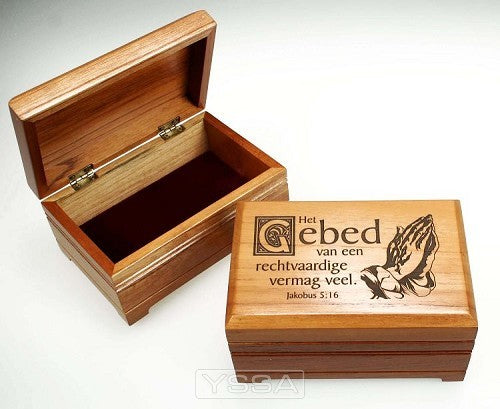 Sieradenkist 15x10x7.5cm het gebed van e