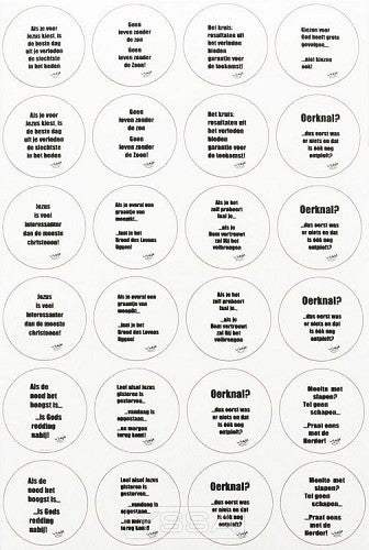 Stickervel serie c euromunten