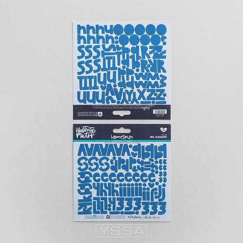 Blueberry - Cardstock stickers alphabet
