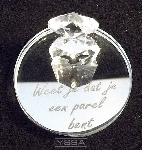 Spiegeltje kristal klein oester