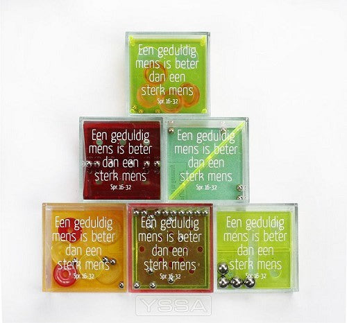 Geduldspel met tekst een geduldig mens