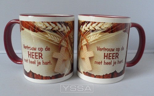Beker vertrouw op de Heer met heel je ha