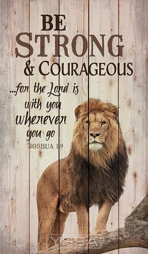 Be strong and courageous