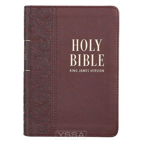 KJV Bible Medium Brown Faux Leather LP 