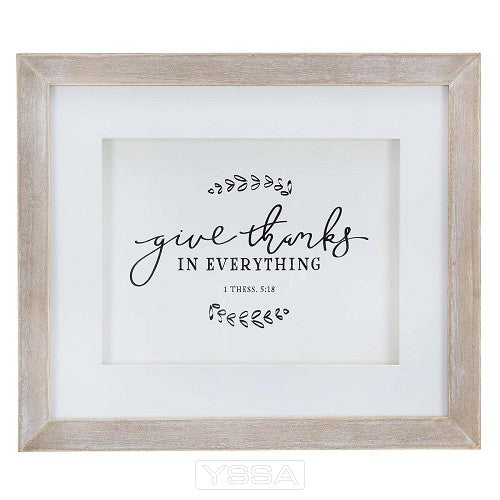 Give thanks in everything - 1 Thess 5:18