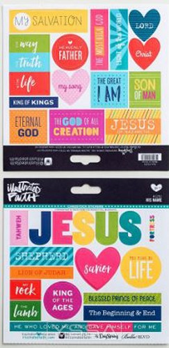 His Name - Cardstock stickers