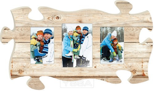 Maple wood - with 3 photo frames