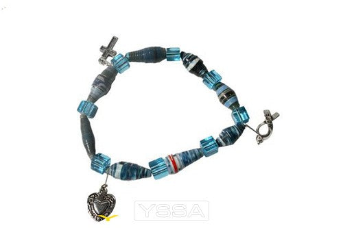 Armband heartbead geloof hoop liefde