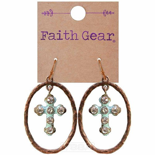 Oval with cross