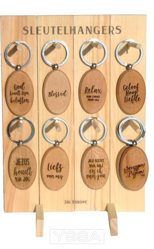 Display voor 8 sleutelhangers