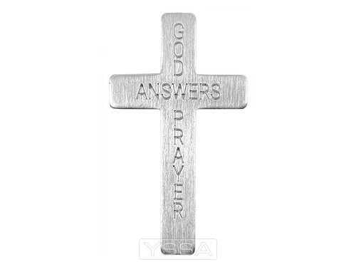 Cross God answers prayers silver